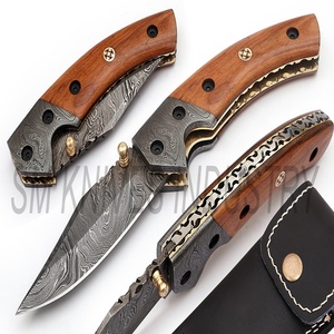 Grandsharp — joli couteau de damas personnalisé, joli couteau de poche/pliable à serrure, fait-main (smk1262) - Product Image 4