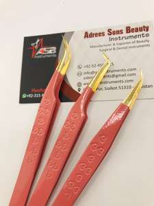 ที่หนีบขนตาสแตนเลส45องศาระดับมืออาชีพทนทานแบบคลาสสิกบลัชออนรูปหัวใจสีนู้ดปลายแหลม - Product Image 2