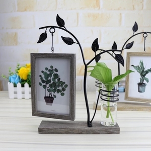 Cadre photo fait main avec un style rare, taille personnalisée, bois, fer, métal, surface LED pour la décoration de la maison - Product Image 1