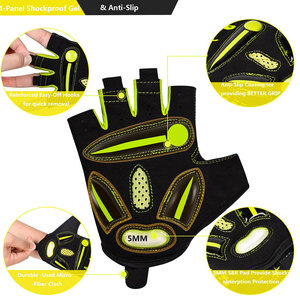 Safety Anti-Slip Palm Guard Driven Cycling Gloves Outdoor Sports <b>Biking</b> Unisex Soft Comfortable Half <b>Finger</b> Riding Gloves Best - Product Image 3