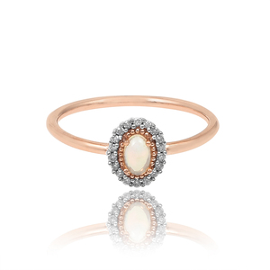 Anillo de piedra de circón cúbico de Plata de Ley 925 chapado en oro rosa minimalista antiguo para regalo de aniversario de boda joyería para mujer - Product Image 5