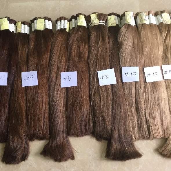 Russische Haar Kleur Dunne, Zacht En Glad Unprocecced Kleur Ash Dark Blond, Licht Bruin Slavische Haar