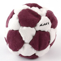 Juguete deportivo Hacky Sack de gamuza sintética llena de arena de PU de alta calidad con logotipo personalizable