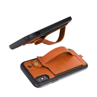 Funda de Teléfono Expandible de Cuero PU con Logotipo Personalizado, Varios Colores, para Diseño de Moda Urbana