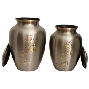 Urnas de cremación de Metal con acabado brillante para cenizas de mascotas, urnas de cremación de Metal decorativas, último diseñador - Product Image 6