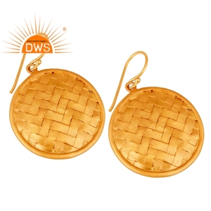 925 Sterling Silver Handmade Textured <b>Dangle</b> <b>Earring</b> for Women Silver Jewelry Manufacturer - Product Image 2