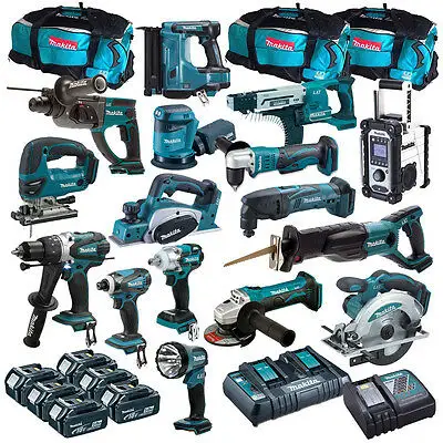 New Sealed Original MAkitaS LXT1500 18-V Tools Set LXT Lithium-Ion 15Pcs Other Hydraulics Power Cordless Drill