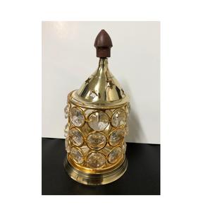 ตกแต่งทองเหลืองน้ำมันDiwali OM Deepak DiyaชุดสำหรับPuja Home Decor - Product Image 5