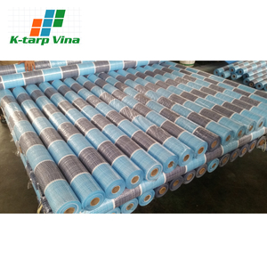 Rollo de lona de PE a rayas de alta calidad 160 Gsm, producción al por mayor personalizada, resistente al agua con servicio de procesamiento de corte - Product Image 3
