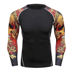 Protection anti-odeur pour hommes, Logo personnalisé, pour le Surf, chemise à Compression sublimation, BJJ, collection 2021 - Product Image 3