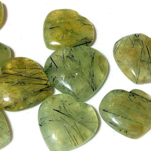 Haute qualité amour énergie Prehnite coeurs gonflés pierres polies pour la guérison émotionnelle soulagement du Stress et décor à la maison à thème vert - Product Image 1