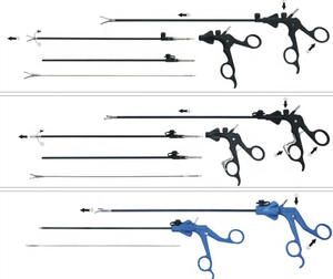 UAMED LTD-Instrumento de laparoscopia reutilizable, juego de fórceps de laparoscopia quirúrgica, herramientas laparoscópicas para cirugía abdominal, 8 piezas - Product Image 6