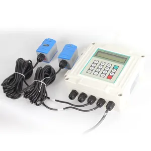 Digital Ultrasonic Flow Meter Rotameter Stainless Steel 304 DN15 portable ultrasonic flow sensor price