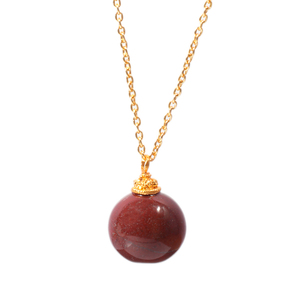 Colgantes de bola de jaspe rojo, el mejor distribuidor - Product Image 1
