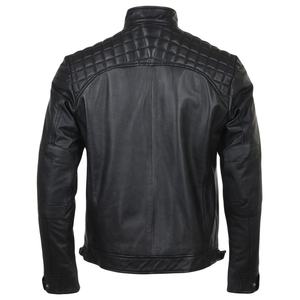 Veste en cuir pour moto OEM, blouson personnalisé de grande taille avec fermeture éclair pour hommes, saison automne et hiver 2022 - Product Image 6