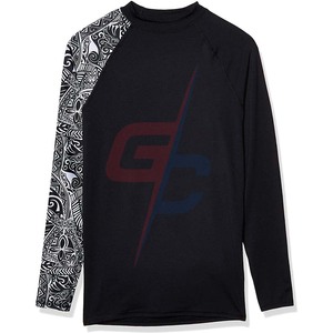 Wholesale High Quality Men's Long Sleeve <b>Rashguard</b> Surf Shirt Supplier - Product Image 4