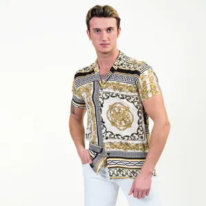 Short Sleeve Shirt Men's Wear Stylish Casual Wear Relaxed-fit 100% cotton Short Sleeve Shirt from Turkey