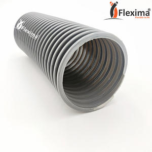 Manguera de conducto corrugada gris de PVC flexible de peso ligero certificada Flexima ISO 9001/9002 0,75 pulgadas 12 pulgadas para fines de vacío de agua - Product Image 3