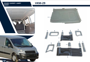Scudo-Expert จัมเปอร์ชุดตกแต่งภายในพรีเมี่ยมอุปกรณ์ตกแต่งภายในขายส่ง - Product Image 3