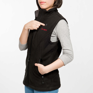 Factory Custom Ultra-Soft Warm and Lightweight Fleece Fabric USB-C battery Heated <b>Vest</b> With 3 Adjustable Heat Settings - Product Image 5