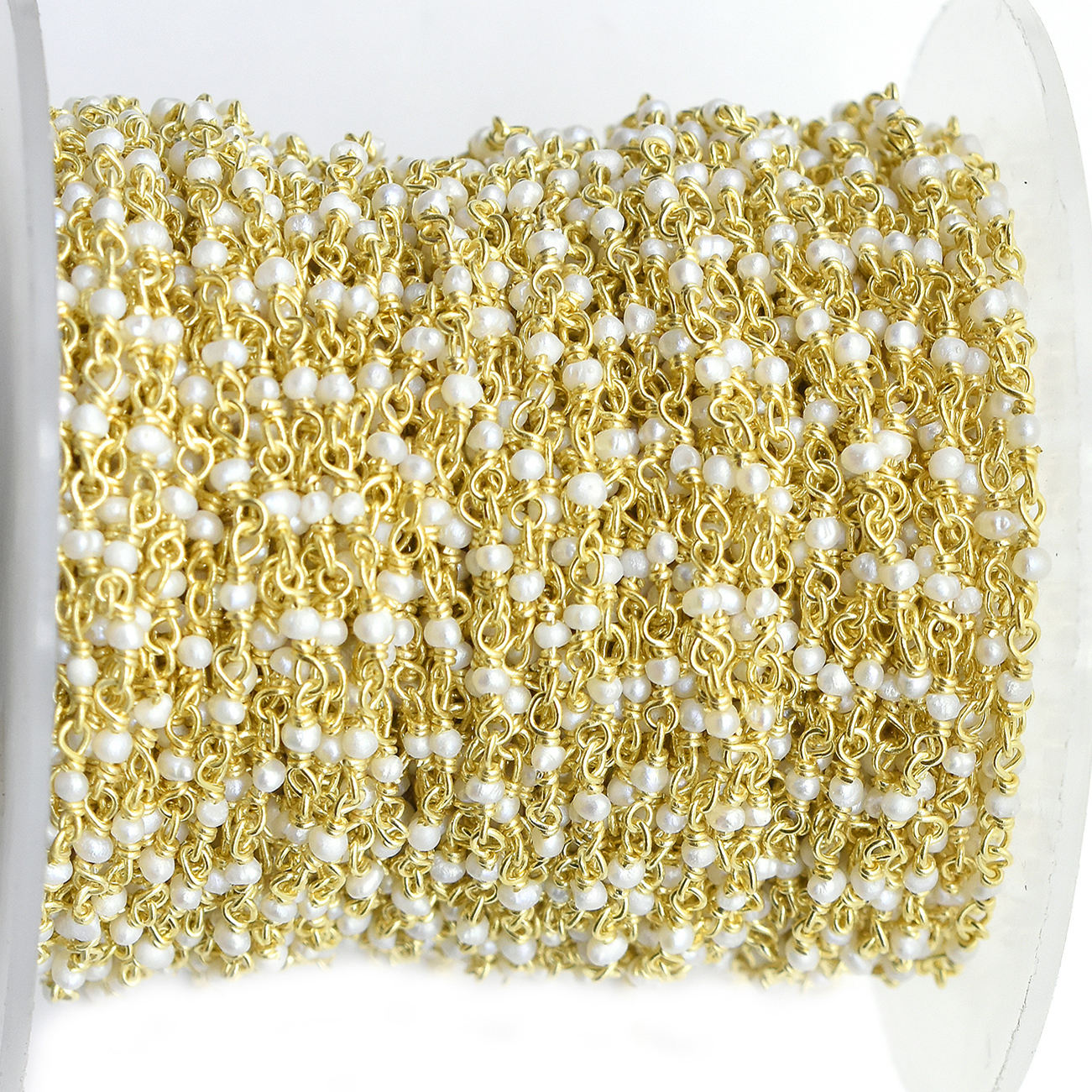 Bright White with Gold Plating