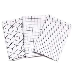 Lot de 3 torchons de cuisine à séchage rapide motif floral, 100 % coton biologique certifié GOTS, impression textile personnalisée pour la cuisine - Product Image 2