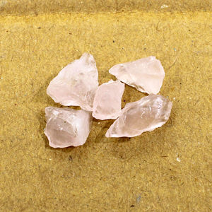 อัญมณีไม่มีมอร์กาไนต์ธรรมชาติ5ชิ้นแบบหยาบ16.15กะรัตหลวมสีชมพู - Product Image 5