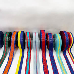 Cintas y Barras de Lazo para Uniformes de Adultos y Cortinas de Lazo Blancas (Rollo) con Impresión de Logotipo Personalizado, 12 Colores Regulares - Product Image 5