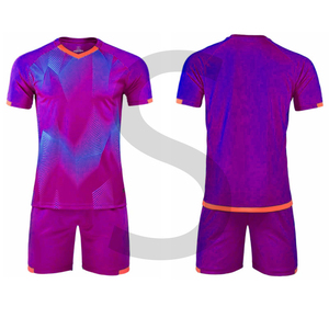 Venta al por mayor 100% poliéster barato sublimación ropa deportiva conjunto de ropa de fútbol personalizado hombres uniformes de fútbol camisetas de fútbol con logotipo - Product Image 3