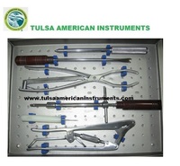Kit d'instruments manuels pour ménisectomie, pince en acier inoxydable, instruments chirurgicaux manuels, conformité aux normes de sécurité, options électriques et manuelles