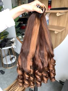Extensions de cheveux vietnamiennes à cuticules intactes, provenant d'un seul donneur, tissées à la machine, effet rebondissant - Product Image 3