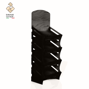 Miglior espositore in legno produzione EUROSUD Made in Italy betulla altezza 190 cm per negozi e supermercati - Product Image 6