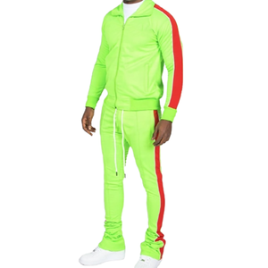 Traje de correr apilado para hombre, ropa de gimnasio para trotar, de nailon y algodón - Product Image 3