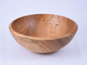 Ensaladera de madera de alta calidad con diseño Floral elegante, estilo floral, artesanías naturales del fabricante indio pulidas para Luxe - Product Image 3