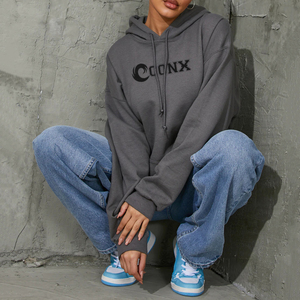 Pull à capuche papillon surdimensionné pour femme belle coupe ajustée thermique hiver Streetwear respirant anti-rétrécissement éponge longue - Product Image 3