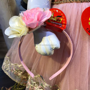 Vestido de Encaje con Bordado y Diadema, el Mejor Diseño para Niña, Vestido Elegante de la Mejor Calidad para Niñas - Product Image 4