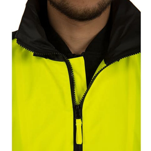 Vestes de Softshell de sécurité de bande réfléchissante de couleur noire jaune pour les hommes - Product Image 4