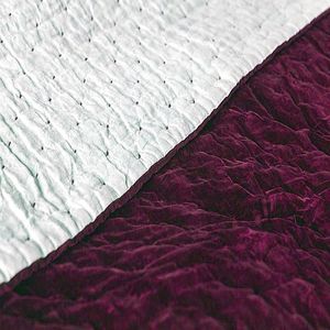 Juego de Cubrecama de Terciopelo 100% Algodón con Diseño de Lunares, Ecológico, Hecho a Mano, de Lujo, para Cama King Size, Relleno de Poliéster, para Hoteles, Bodas, India - Product Image 5