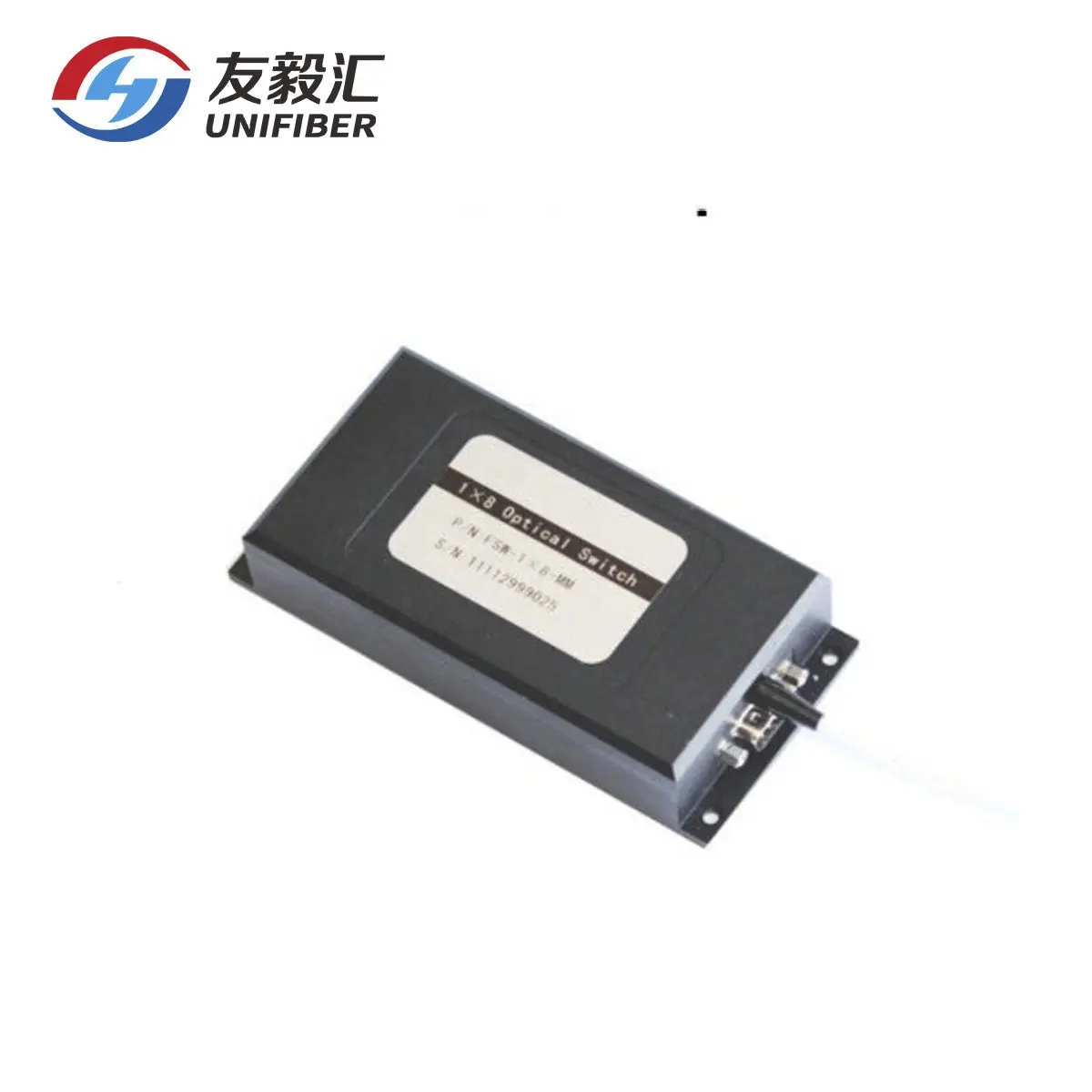 1x8 Mechanical Optical Switch, Single Mode, 3V/5V, Non-Latching FSW Fiber Optic Switch