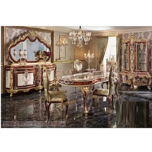 Royal Luxurious Carving Dining Room Furniture Exclusive Royal Carved Golden Dining Room Set Buy Handmade Dining Room Furniture - Product Image 6