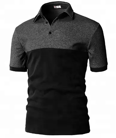 Kaus Polo 100% Katun Pria, Baju Blok Warna <span class=keywords><strong>Hit</strong></span> Lengan Pendek Slim Fit Berbagai Warna