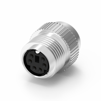 Connecteur Mini DIN femelle étanche IP67 6 broches M13*1.0 moulé avec câble, 12V 2A, usage industriel, Nian-Yeong MD-06F2-01