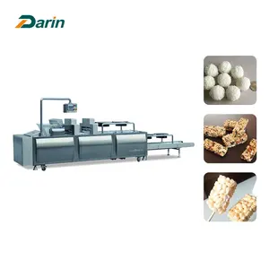 Automatische Gepofte Cracker Rijst Sneeuwcake Maken Machine Granola Bar Procesmachine
