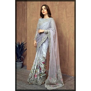 Vestido de saarree paquistaní e indio, sarree, saree, de AJM, modelo de casa comercial, 1028, gran oferta - Product Image 6