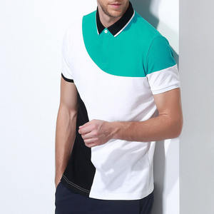 T-shirt polo à col montant, léger, à taille élastique, avec contraste personnalisé, nouveau design, service OEM, toile - Product Image 3