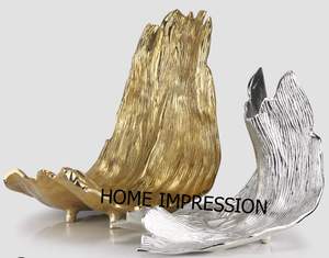 Florero grande de diseñador de pies, cuencos modernos, bordes curvos de Metal, cuencos decorativos para el hogar, decoración para sala de estar, florero a bajo precio - Product Image 5