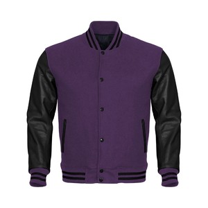 Veste universitaire pour homme en laine de haute qualité avec manches en cuir, broderie personnalisée, logo en chenille, grande taille pour l'hiver - Product Image 4