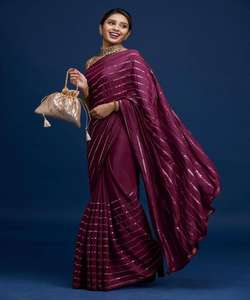 Vêtements indiens en soie, paillettes de sequins, vêtement de travail multicolore, sari en soie, africain - Product Image 1