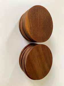 D10cm Sous-verres en bois pour boissons pour ustensiles de cuisine et restaurants forme ronde au meilleur prix - Product Image 6