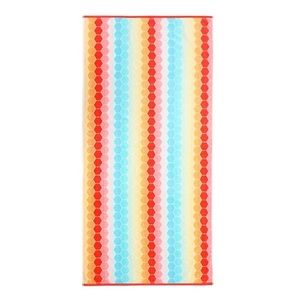 Grande serviette de plage en microfibre sur mesure, 100% coton biologique imprimé certificat GOTS, séchage rapide, motif élégant de qualité supérieure - Product Image 1